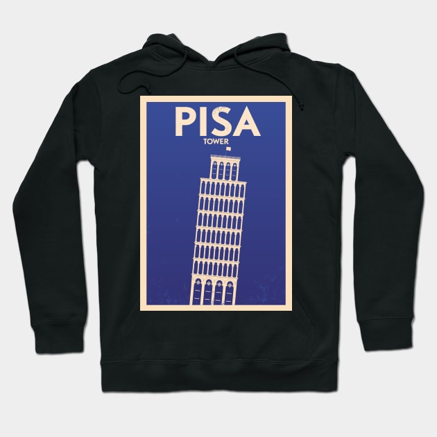 Pisa Poster Design Hoodie by kursatunsal